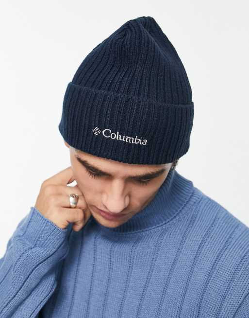 Columbia Watch Cap ribbed beanie in navy ASOS