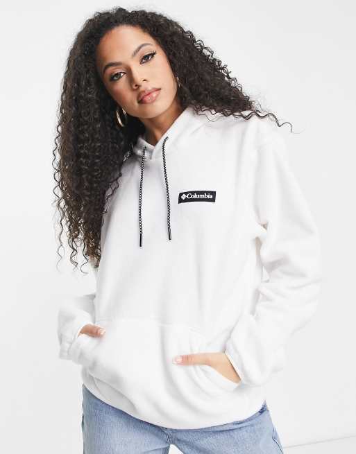 Columbia Wellington fleece in white Exclusive at ASOS 