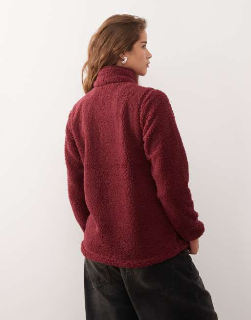 Columbia – West Bend II – Fleecejacke in Burgunderrot mit Reißverschluss, 3 von 4