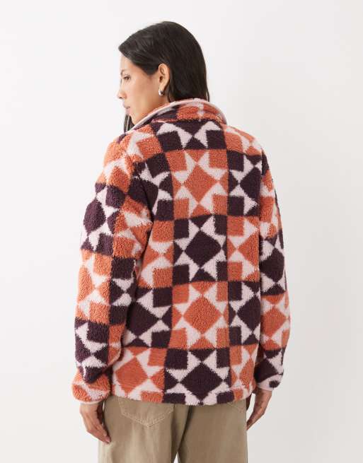Columbia West Bend polaire zippée intégrale imprimée rose multicolore, 4 de 4