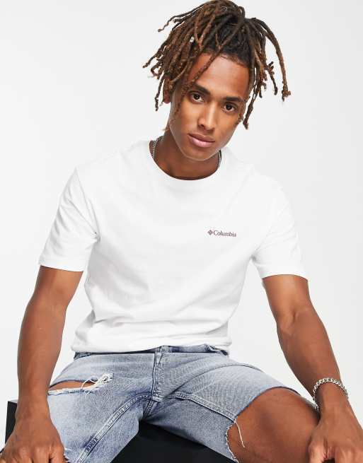 Columbia – Westhoff – T-Shirt in Weiß mit Rückenprint – Exklusiv bei ASOS, 2 von 4