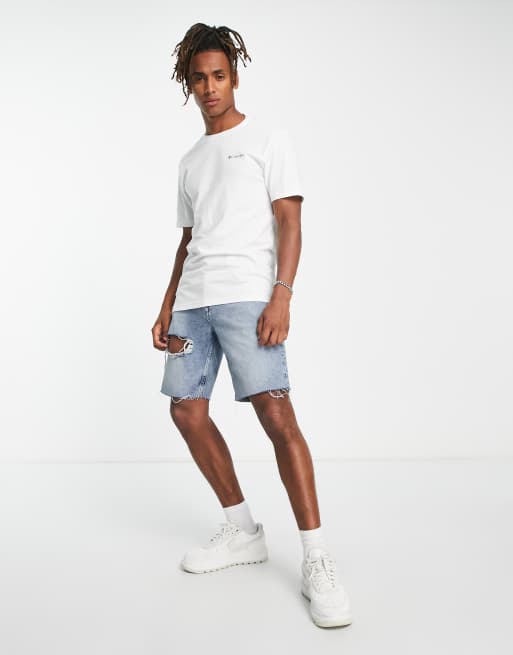 Columbia – Westhoff – T-Shirt in Weiß mit Rückenprint – Exklusiv bei ASOS, 3 von 4