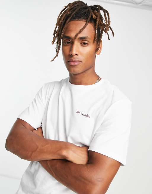 Columbia – Westhoff – T-Shirt in Weiß mit Rückenprint – Exklusiv bei ASOS, 4 von 4