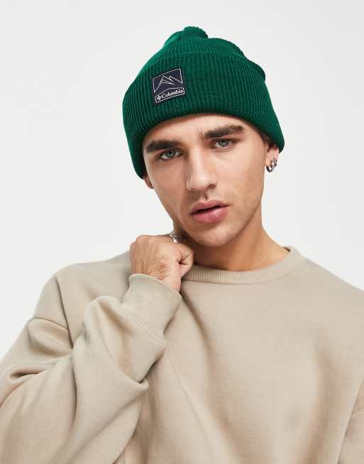 Columbia – Whirlibird – Ciemnozielona czapka beanie z wywiniętym brzegiem