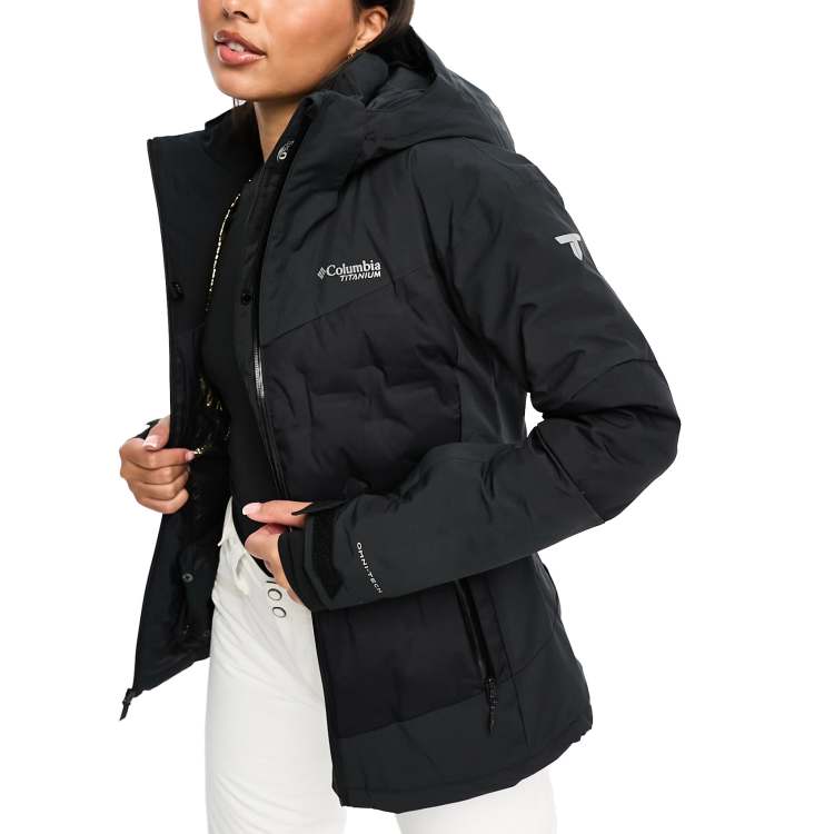 Columbia Wildcard III down ski jacket in black | ASOS