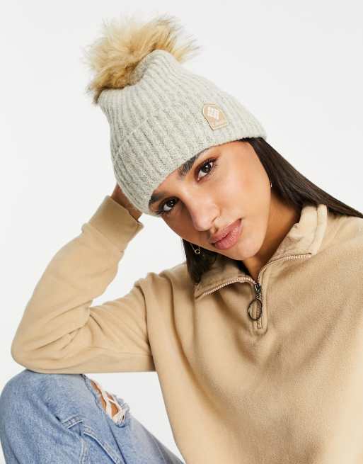 Columbia - Winter Blur - Beanie met pompon in wit