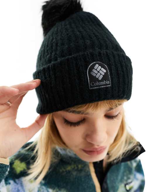Columbia - Winter Blur - Berretto nero con pompon , 3 di 4