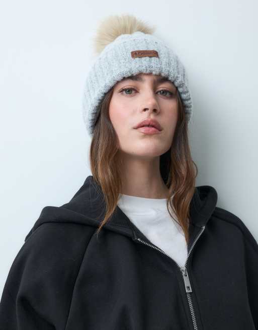 Columbia Winter Blur II beanie in white, 3 of 3