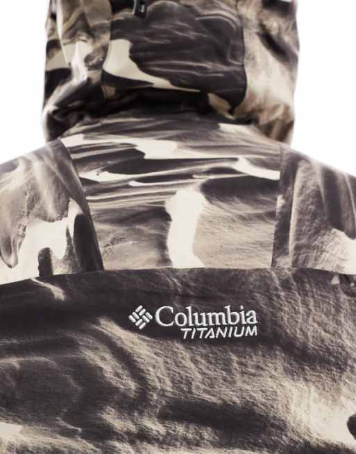 Columbia - Winter District - Giacca da sci marrone con stampa, 4 di 4