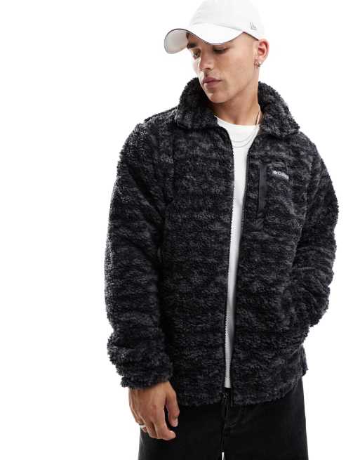 Columbia - Winter Pass II - Sort fleece-trøje med print