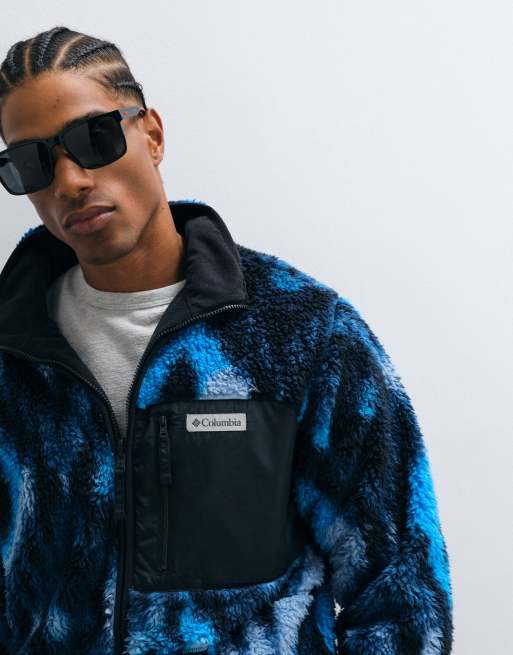 Columbia winter pass omkeerbare fleece in blauw, 4 van 5