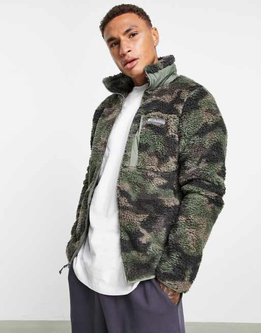 Camo columbia sale fleece jacket