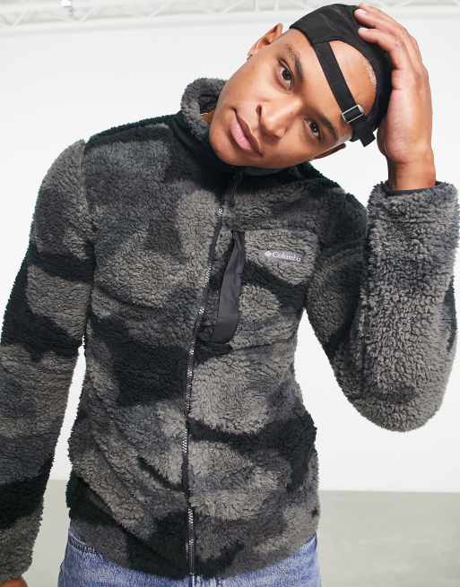 Columbia camo fleece store zip up