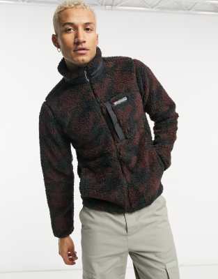 brown columbia fleece