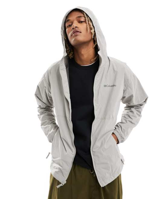 Columbia Yocum Ridge lined wind jacket in grey | ASOS