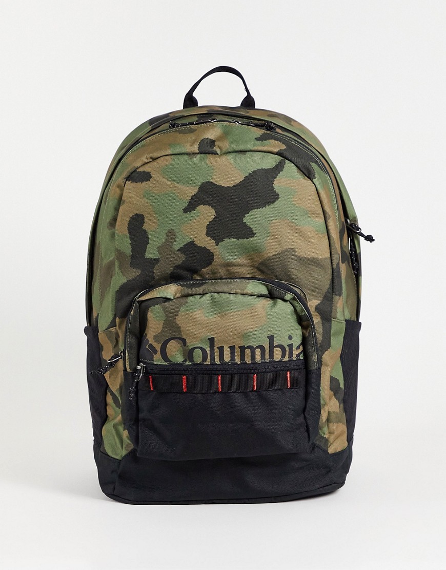 Columbia Zigzag 30L camo backpack in green
