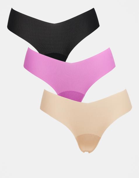 Commando 3 pack seamless thongs in multi