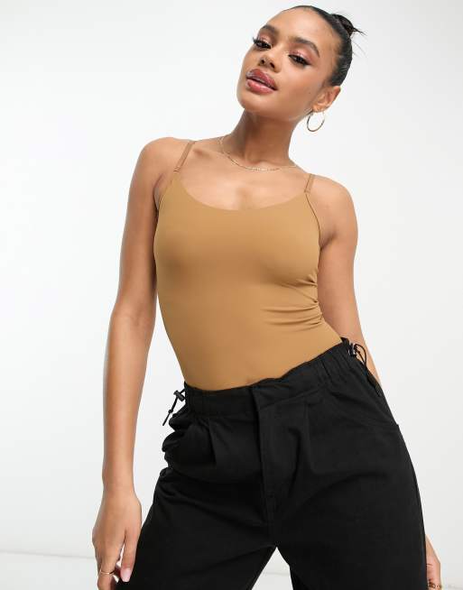 Commando classic cami bodysuit in tan