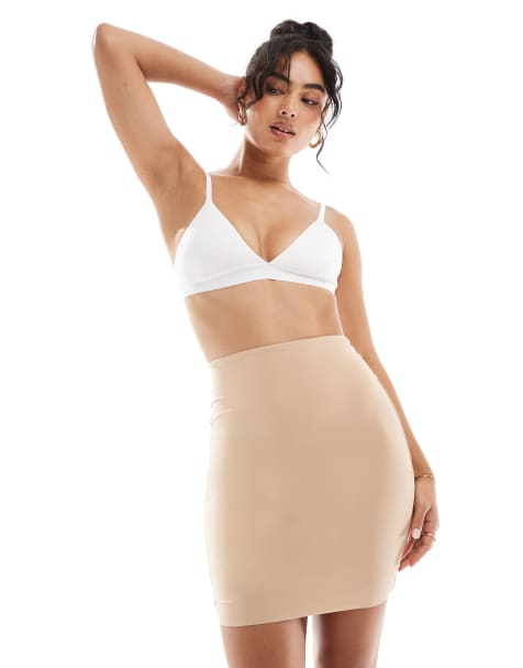 Commando Classic control halp slip with control short in beige - view 1