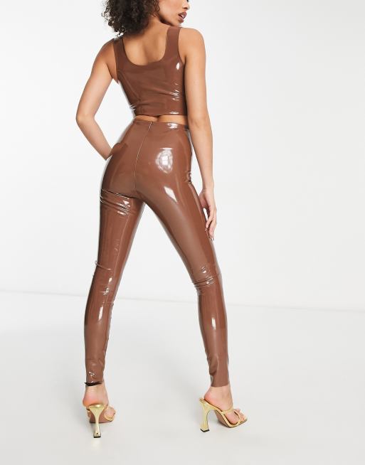 Vinyl Rain  Leather dress women, Leather pants women, Latex fashion