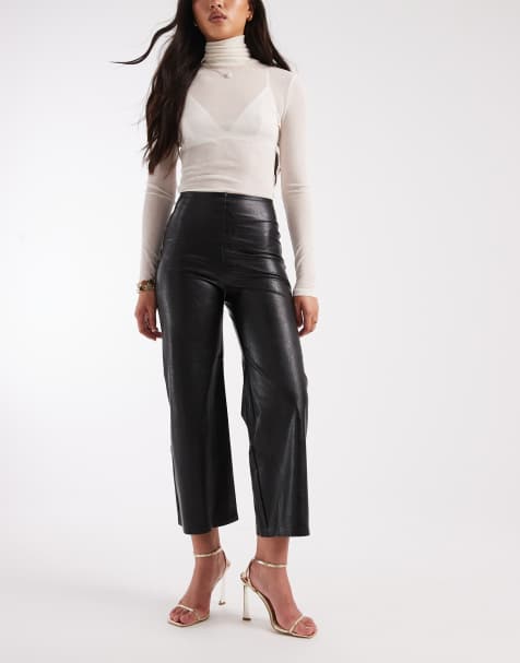 Commando Cropped wide leg pant in black - view 1