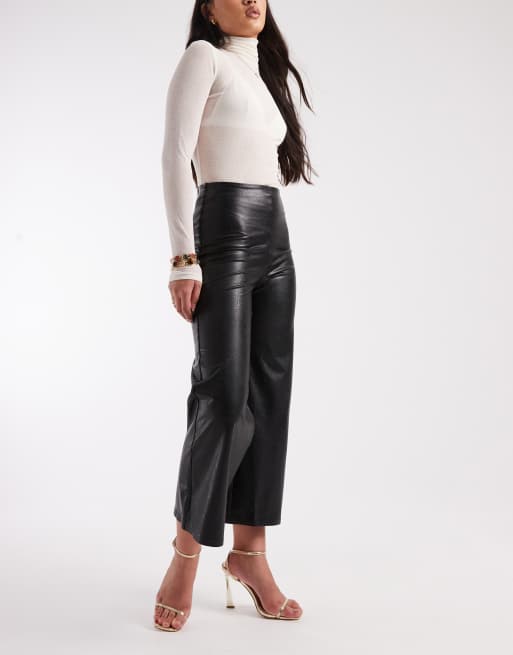 Commando Cropped wide leg pant in black, 2 of 5