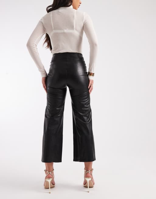 Commando Cropped wide leg pant in black, 3 of 5