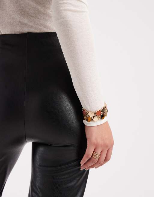 Commando Cropped wide leg pant in black, 5 of 5