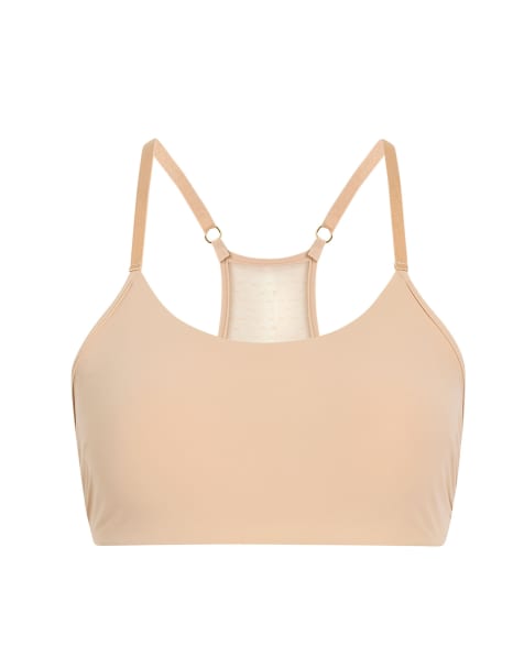 Commando double take lace racerback bralette in beige - NUDE - view 1
