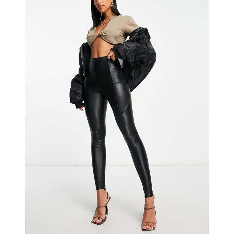 Perfect Control Faux Leather Legging, Commando