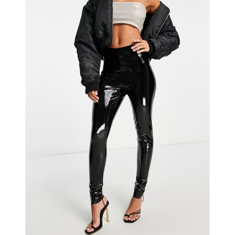 Commando faux patent perfect control leggings in black