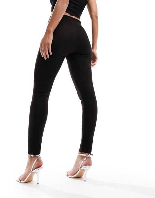 Suede Leggings in Black