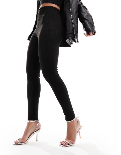 Commando faux suede leggings in black