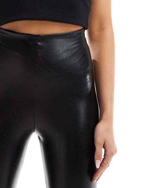 Commando - Legging van imitatieleer met corrigerende taille in zwart, 4 van 5