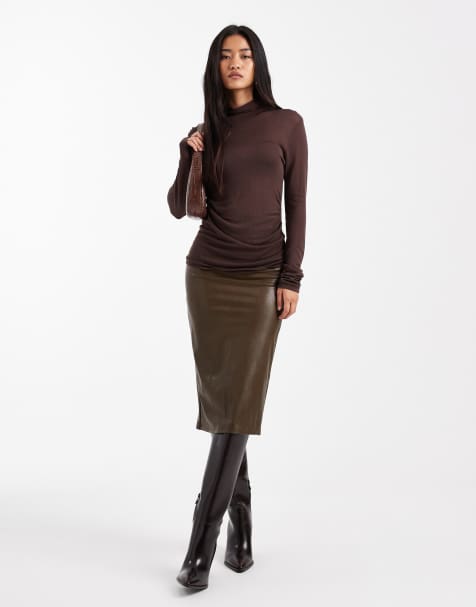 Commando Midi skirt in cadet