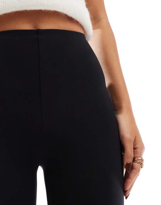 Commando Neoprene control flare legging black in black | ASOS