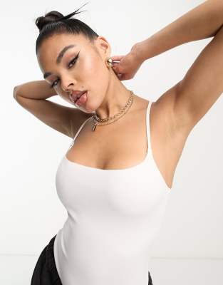 Commando neoprene spaghetti strap bodysuit in white - ASOS Price Checker