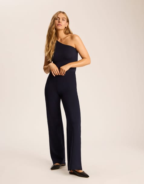 Commando neoprene wide leg pant in navy in navy - NAVY