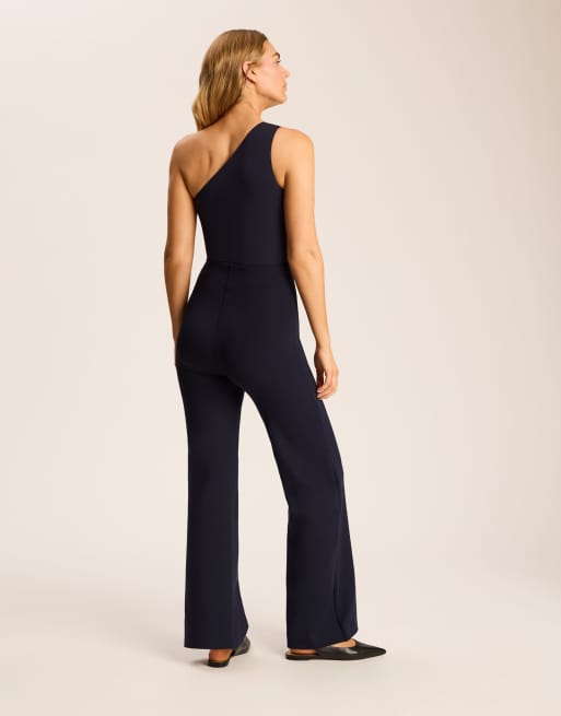 Commando neoprene wide leg pant in navy in navy - NAVY, 2 of 4