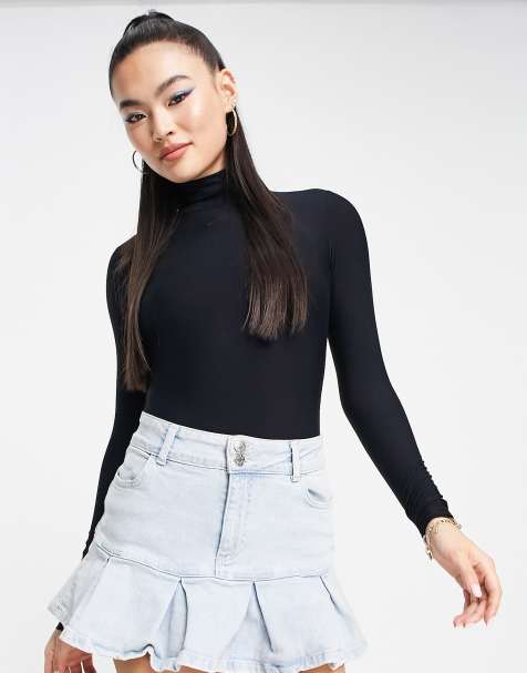 Commando turtleneck bodysuit in black - view 1