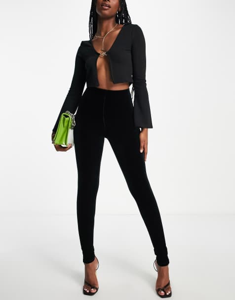 Commando velvet perfect control  leggings in black - view 1