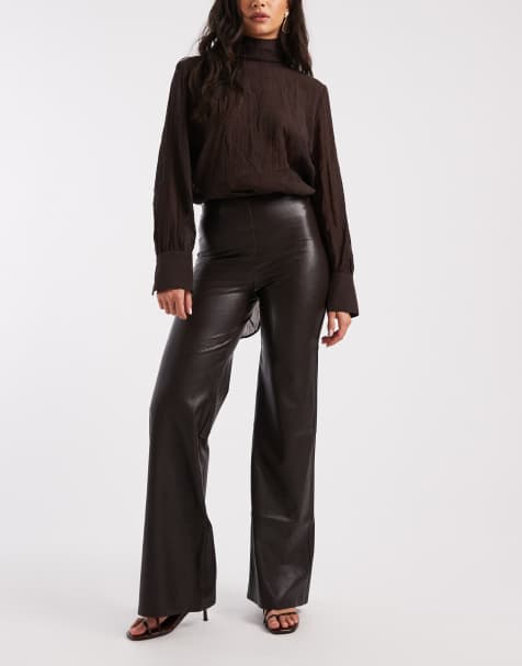 Commando Wide leg pant in espresso - view 1