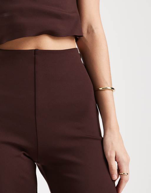 Commando Wide leg pant in oxblood - BURGUNDY, 3 of 5