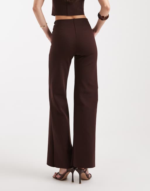Commando Wide leg pant in oxblood - BURGUNDY, 4 of 5