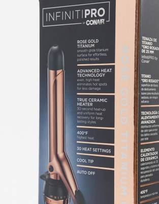 infiniti pro conair curling iron rose gold