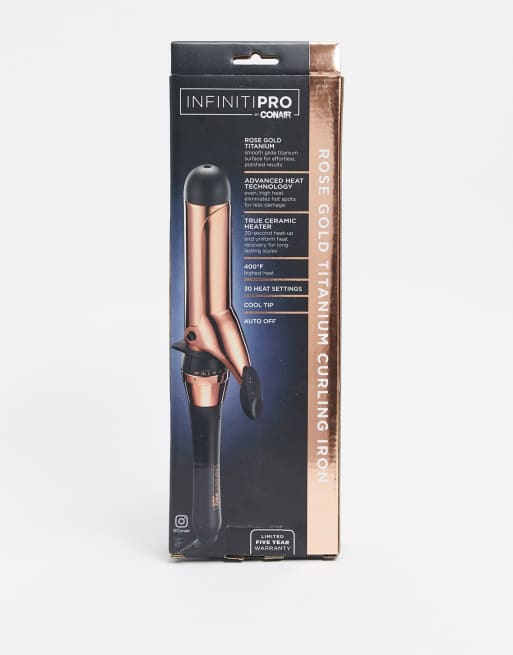 Infiniti pro by conair rose outlet gold titanium curling iron