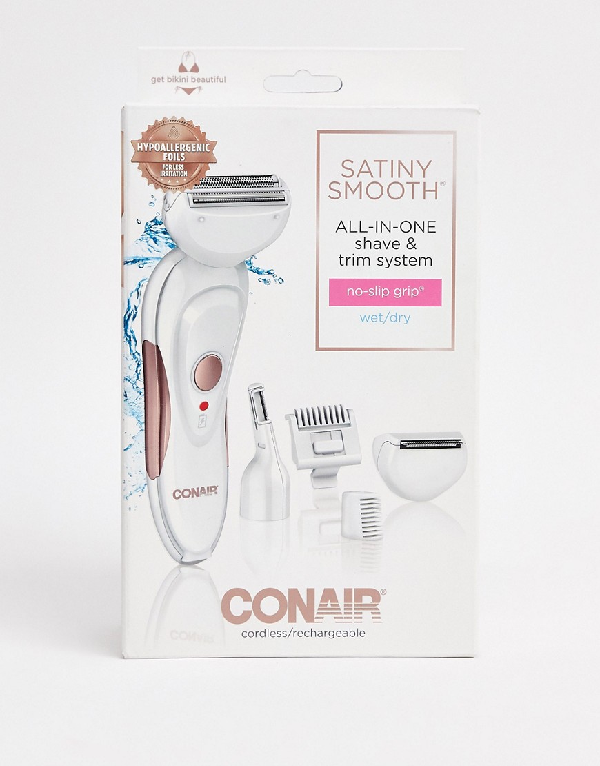 Conair Satiny Smooth all-in-one shave & trim system-No color