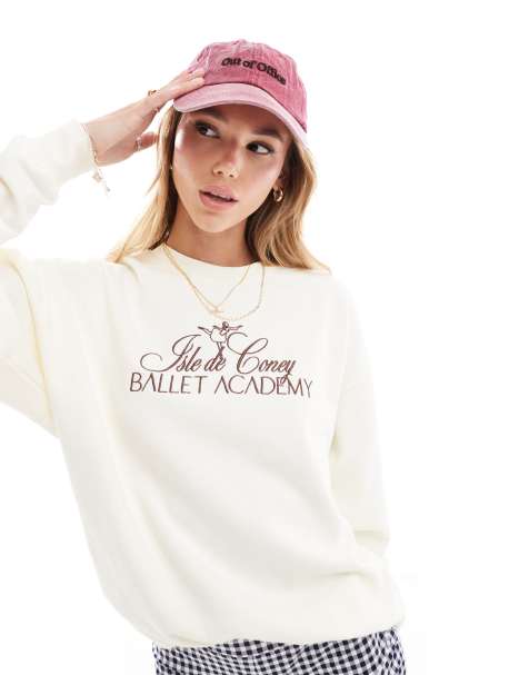 Coney Island Picnic Ballet academy crew sweatshirt in coconut milk - view 1