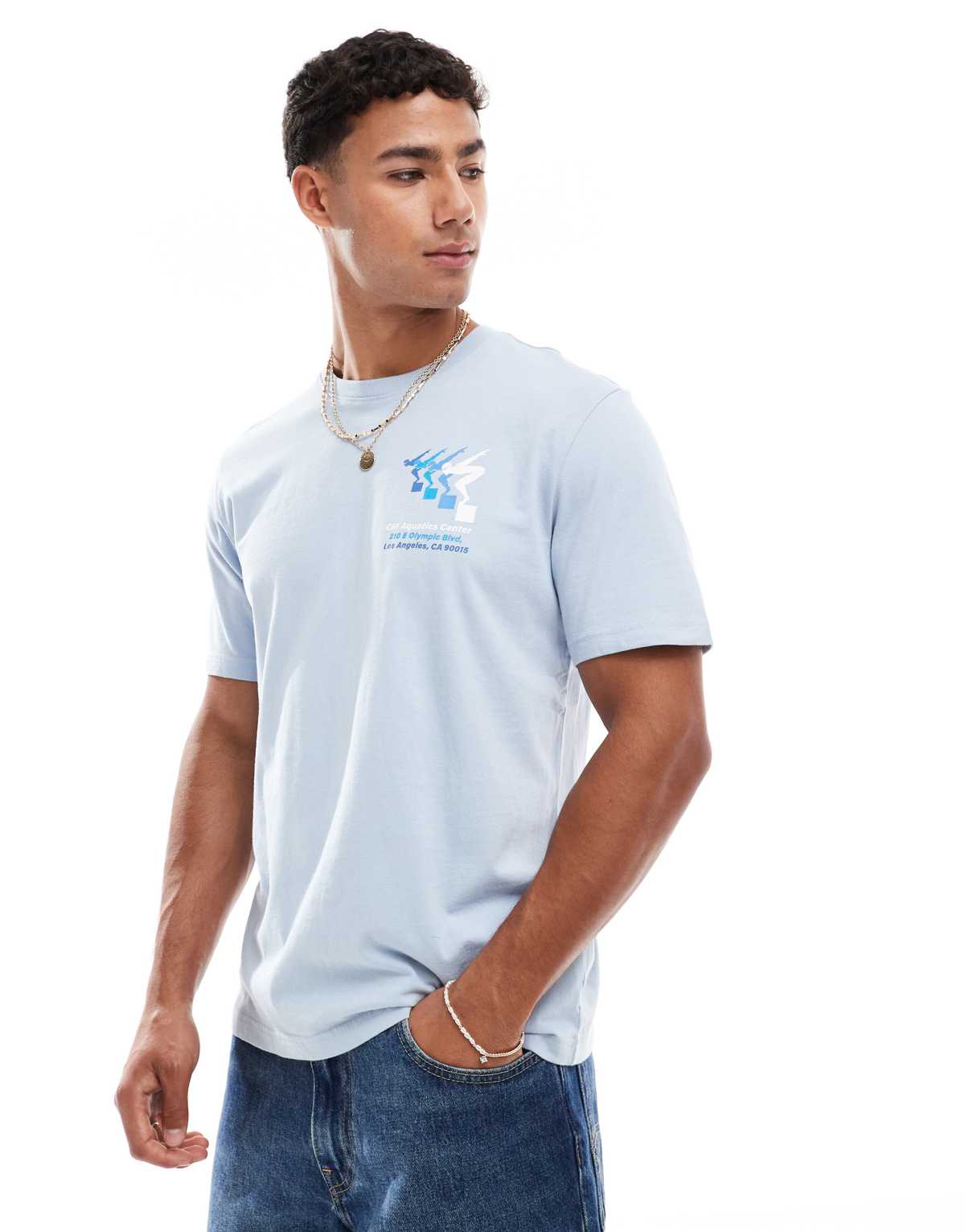 Coney Island Picnic Coney island picnic aquatics tee in celestial blue in celestial blue