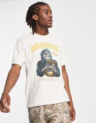 Coney Island Picnic everything t-shirt in off white with placement graphic print